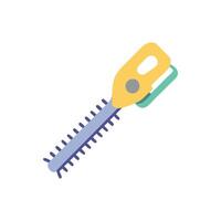 Efficient Cordless Hedge Trimmer Design. vector