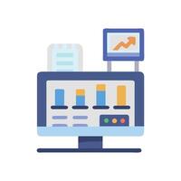 Dynamic Digital Factory Dashboard Concept vector