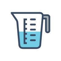 Stylish Digital Measuring Cup Icon Design vector
