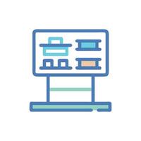 Digital Shelf Display Icon for Retail vector