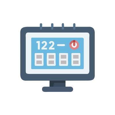 Stylish Digital Timetable Display Graphic