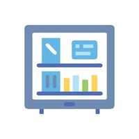 Modern Shelf Display Icon for Products vector