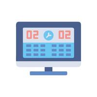 Timetable Display Icon for Event Management vector