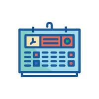 Modern Timetable Display Icon for Planning vector
