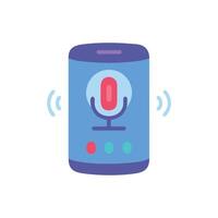 Digital Voice Assistant Icon for Smart Homes vector