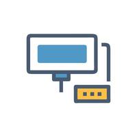 Dynamic Display Adapter Illustration vector