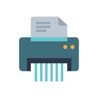 Efficient Electric Document Shredder Design vector
