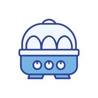 Convenient Electric Egg Cooker Design vector