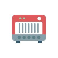 Electric Heater Graphic for Efficient Heating vector
