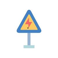 Innovative Electric Road Sign Concept vector