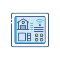 Smart Home Automation Panel Design vector