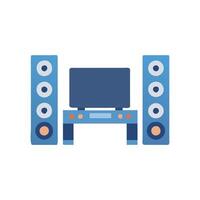 Dynamic Home Theater System Illustration vector