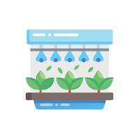 Creative Hydroponic System Graphic vector