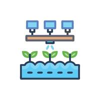 Functional Hydroponic System Design vector