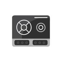 Dynamic Induction Cooktop Illustration vector