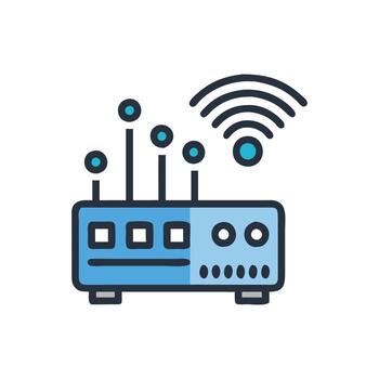 Smart IoT Gateway Device Design vector