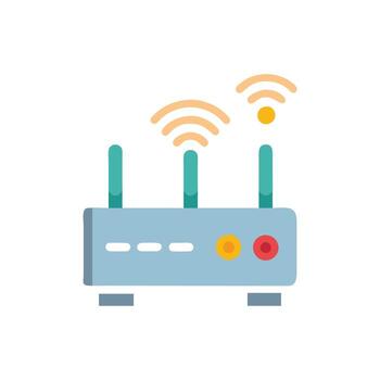 Creative IoT Gateway Device Graphic vector