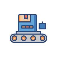 Efficient Logistics Robot Design vector