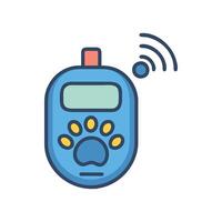 Dynamic Pet Tracker Concept vector