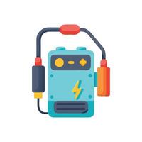 Compact Portable Jump Starter Design vector