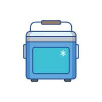 Compact Portable Mini Fridge Design vector