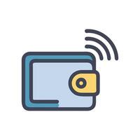 Innovative RFIDBlocking Wallet Concept vector