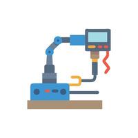 Robotic Welding Machine Icon for Industry vector