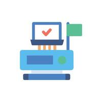 Efficient SelfCheckout Machine Design vector