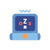 Creative Sleep Monitor Graphic vector
