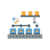 Dynamic Smart Assembly Line Illustration vector
