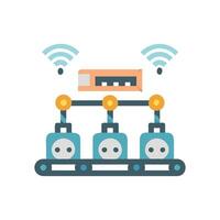 Efficient Smart Assembly Line Design vector
