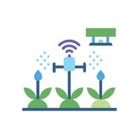 Modern Smart Irrigation System Icon for Efficiency vector