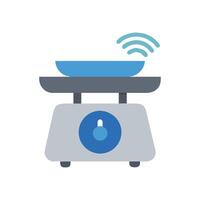 Dynamic Smart Kitchen Scale Illustration vector