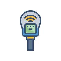 Efficient Smart Parking Meter Design vector