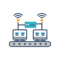 Efficient Smart Production Line Design vector