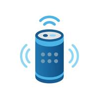 Advanced Smart Speaker for Voice Interaction vector