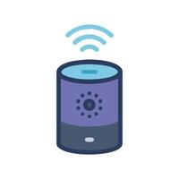 Versatile Smart Speaker for Enhanced Experience vector
