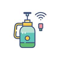 Automated Smart Sprayer for Precision Watering vector