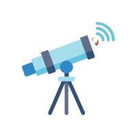Stylish Smart Telescope for Enhanced Astronomical Views vector