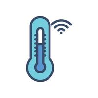 Efficient Smart Thermometer for Health Monitoring vector