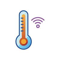 UserFriendly Smart Thermometer for Daily Health vector