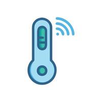 Modern Smart Thermometer for Rapid Temperature Readings vector