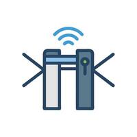 Versatile Smart Turnstile for Enhanced Access Control vector