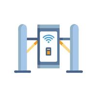 Convenient Smart Turnstile for Crowd Control vector