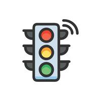 Efficient Smart Traffic Light for Safe Roads vector