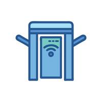 Efficient Smart Turnstile for Security Solutions vector