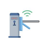 Smart Turnstile for Streamlined Public Access vector