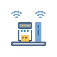 Modern Smart Warehouse Scanner for Effective Operations vector