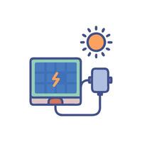 Advanced Solar Charger for EcoFriendly Power vector