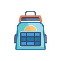 Compact Solar Backpack for Efficient Energy Use vector